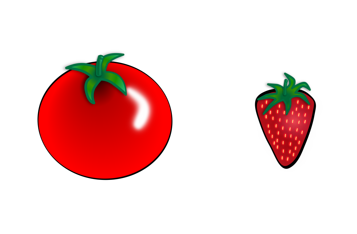 Erdbeere und Tomate